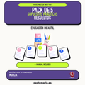 Pack de 5 supuestos prácticos resueltos de Educación Infantil en Murcia. Incluye manual específico. PDF de Opotemario.