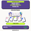 Pack de 5 supuestos prácticos resueltos de Educación Primaria en Andalucía. Incluye manual específico. PDF de Opotemario.