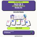 Pack de 5 supuestos prácticos resueltos de Educación Primaria en Extremadura. Incluye manual específico. PDF de Opotemario.
