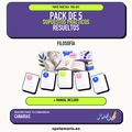 Pack de 5 supuestos prácticos resueltos de Filosofía en Canarias. Incluye manual específico. PDF de Opotemario.