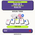Pack de 5 supuestos prácticos resueltos de Hostelería y Turismo en Madrid. Incluye manual específico. PDF de Opotemario.