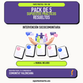 Pack de 5 supuestos prácticos resueltos de Intervención Sociocomunitaria en Comunitat Valenciana. Incluye manual específico. PDF de Opotemario.