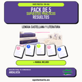 Pack de 5 supuestos prácticos resueltos de Lengua Castellana y Literatura en Andalucía. Incluye manual específico. PDF de Opotemario.