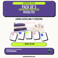 Pack de 5 supuestos prácticos resueltos de Lengua Castellana y Literatura en Extremadura. Incluye manual específico. PDF de Opotemario.