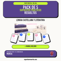 Pack de 5 supuestos prácticos resueltos de Lengua Castellana y Literatura en Murcia. Incluye manual específico. PDF de Opotemario.