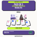 Pack de 5 supuestos prácticos resueltos de Música en Andalucía. Incluye manual específico. PDF de Opotemario.