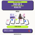 Pack de 5 supuestos prácticos resueltos de Música en Castilla-La Mancha. Incluye manual específico. PDF de Opotemario.