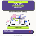 Pack de 5 supuestos prácticos resueltos de Organización y Gestión Comercial en Castilla-La Mancha. Incluye manual específico. PDF de Opotemario.