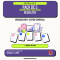 Pack de 5 supuestos prácticos resueltos de Organización y Gestión Comercial en Castilla y León. Incluye manual específico. PDF de Opotemario.