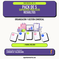 Pack de 5 supuestos prácticos resueltos de Organización y Gestión Comercial en Comunitat Valenciana. Incluye manual específico. PDF de Opotemario.