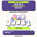 Pack de 5 supuestos prácticos resueltos de Organización y Gestión Comercial en Extremadura. Incluye manual específico. PDF de Opotemario.