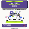 Pack de 5 supuestos prácticos resueltos de Organización y Procesos de Mantenimiento de Vehículos en Castilla-La Mancha. Incluye manual específico. PDF de Opotemario.