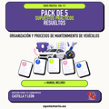 Pack de 5 supuestos prácticos resueltos de Organización y Procesos de Mantenimiento de Vehículos en Castilla y León. Incluye manual específico. PDF de Opotemario.