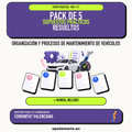 Pack de 5 supuestos prácticos resueltos de Organización y Procesos de Mantenimiento de Vehículos en Comunitat Valenciana. Incluye manual específico. PDF de Opotemario.