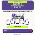 Pack de 5 supuestos prácticos resueltos de Organización y Procesos de Mantenimiento de Vehículos en Murcia. Incluye manual específico. PDF de Opotemario.