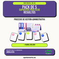 Pack de 5 supuestos prácticos resueltos de Procesos de Gestión Administrativa en Andalucía. Incluye manual específico. PDF de Opotemario.