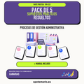 Pack de 5 supuestos prácticos resueltos de Procesos de Gestión Administrativa en Canarias. Incluye manual específico. PDF de Opotemario.