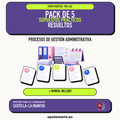 Pack de 5 supuestos prácticos resueltos de Procesos de Gestión Administrativa en Castilla-La Mancha. Incluye manual específico. PDF de Opotemario.