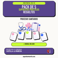 Pack de 5 supuestos prácticos resueltos de Procesos Sanitarios en Castilla-La Mancha. Incluye manual específico. PDF de Opotemario.