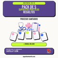 Pack de 5 supuestos prácticos resueltos de Procesos Sanitarios en Castilla y León. Incluye manual específico. PDF de Opotemario.