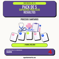 Pack de 5 supuestos prácticos resueltos de Procesos Sanitarios en Madrid. Incluye manual específico. PDF de Opotemario.