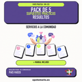 Pack de 5 supuestos prácticos resueltos de Servicios a la Comunidad en País Vasco. Incluye manual específico.