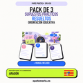 Pack de 3 supuestos prácticos resueltos de Orientación Educativa en Aragón. Incluye manual.
