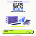 Supuestos prácticos resueltos de Administración de Empresas en Canarias. PDF de Opotemario.