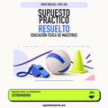 Supuestos prácticos resueltos de Educación Física de Maestros en Extremadura. PDF de Opotemario.