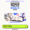 Supuestos prácticos resueltos de Filosofía en Comunitat Valenciana. PDF de Opotemario.