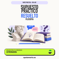 Supuestos prácticos resueltos de Filosofía en Extremadura. PDF de Opotemario.