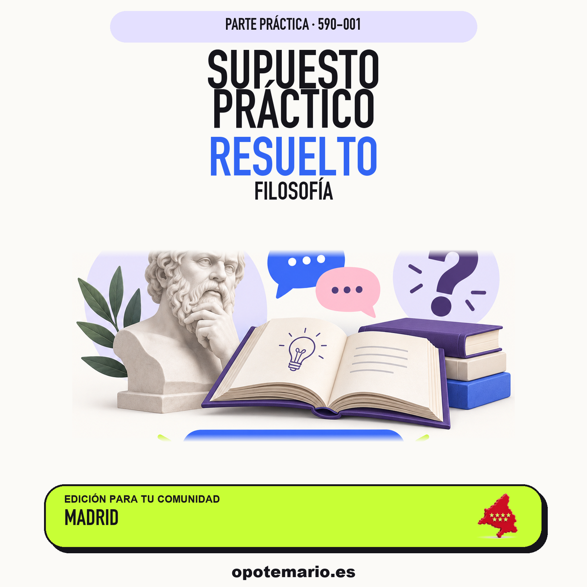 Supuestos prácticos resueltos de Filosofía en Madrid. PDF de Opotemario.