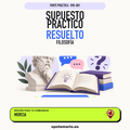 Supuestos prácticos resueltos de Filosofía en Murcia. PDF de Opotemario.
