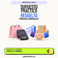 Supuestos prácticos resueltos de Procesos Comerciales en Castilla-La Mancha. PDF de Opotemario.