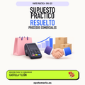 Supuestos prácticos resueltos de Procesos Comerciales en Castilla y León. PDF de Opotemario.