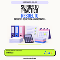 Supuestos prácticos resueltos de Procesos de Gestión Administrativa en Canarias. PDF de Opotemario.