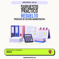 Supuestos prácticos resueltos de Procesos de Gestión Administrativa en Murcia. PDF de Opotemario.