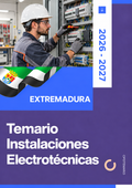 Temario de oposiciones de Instalaciones Electrotécnicas en Extremadura 2026-2027