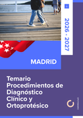 Temario de oposiciones de Procedimientos de Diagnóstico Clínico y Ortoprotésico en Madrid 2026-2027